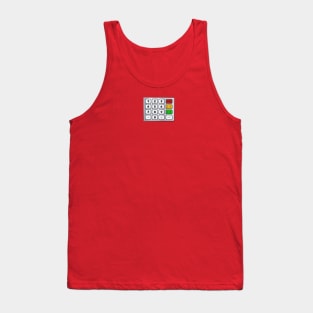 Number Keypad Tank Top